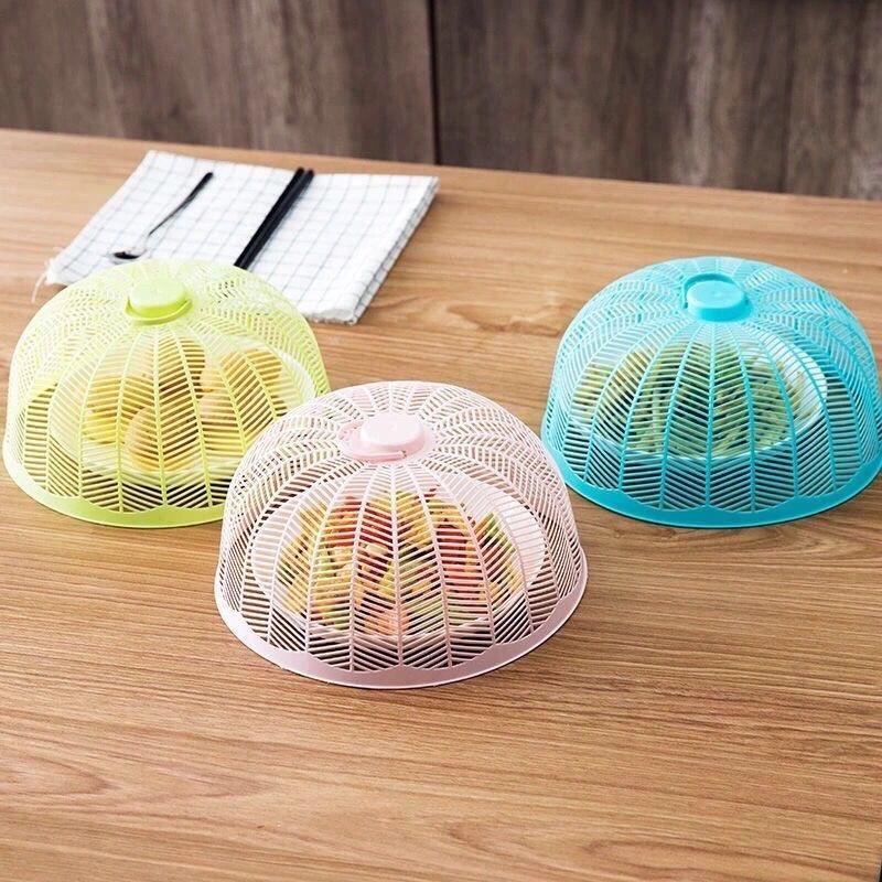Vegetable cover plastic breathable anti-mosquito household leftovers leftovers table cover vegetable cover dust-proof and fly-proof multifunctional cover