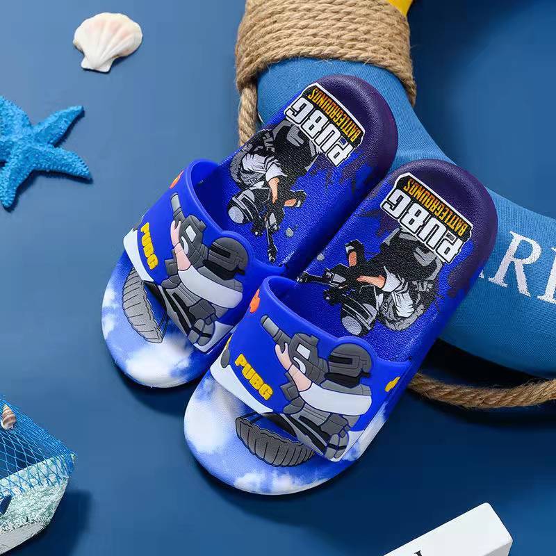 2022 new children's slippers summer bathroom non-slip home boys and girls baby children's sandals and slippers to eat chicken