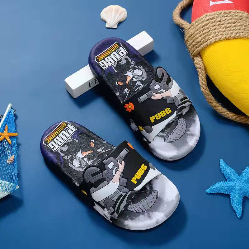 2022 new children's slippers summer bathroom non-slip home boys and girls baby children's sandals and slippers to eat chicken