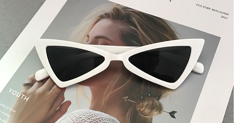 2024 New Sunglasses Retro Triangular Cat Eye Sunglasses Quadrilateral Butterfly Sunglasses_voghion.com