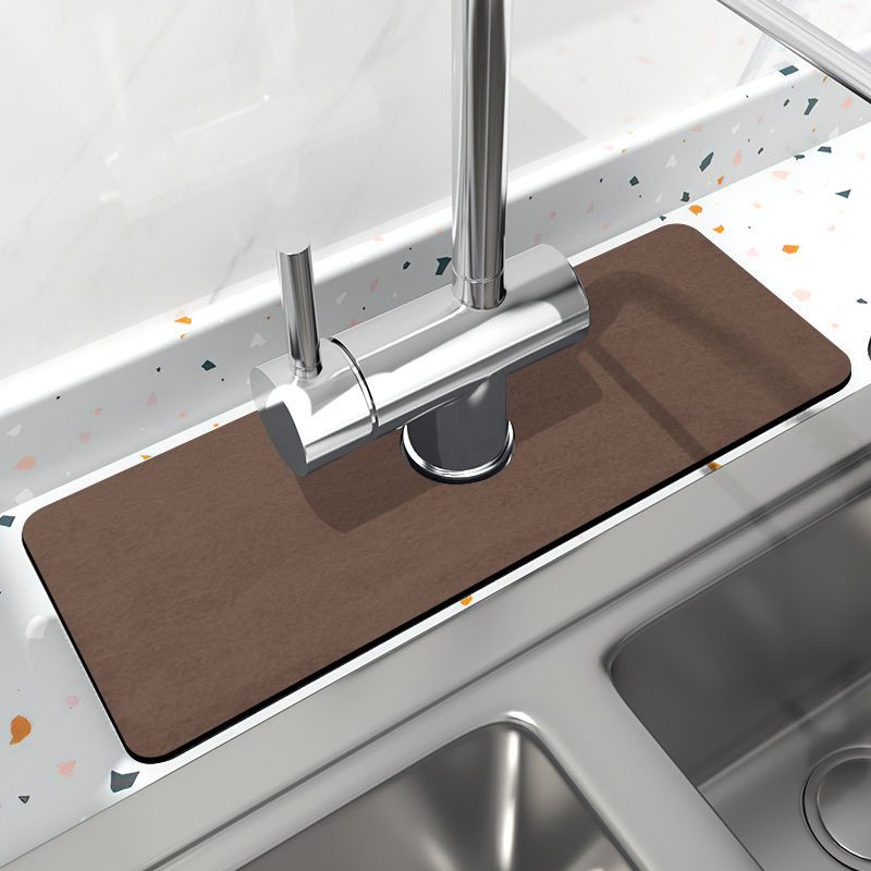 水龙头硅藻泥吸水垫厨房水槽台面防溅垫洗手台速干耐脏防霉垫子
