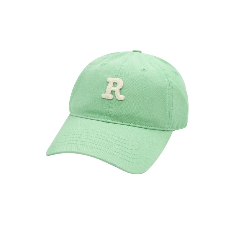 The hat is missing green baseball cap Korean version of the sunshade army green female Japanese emerald white peaked cap male