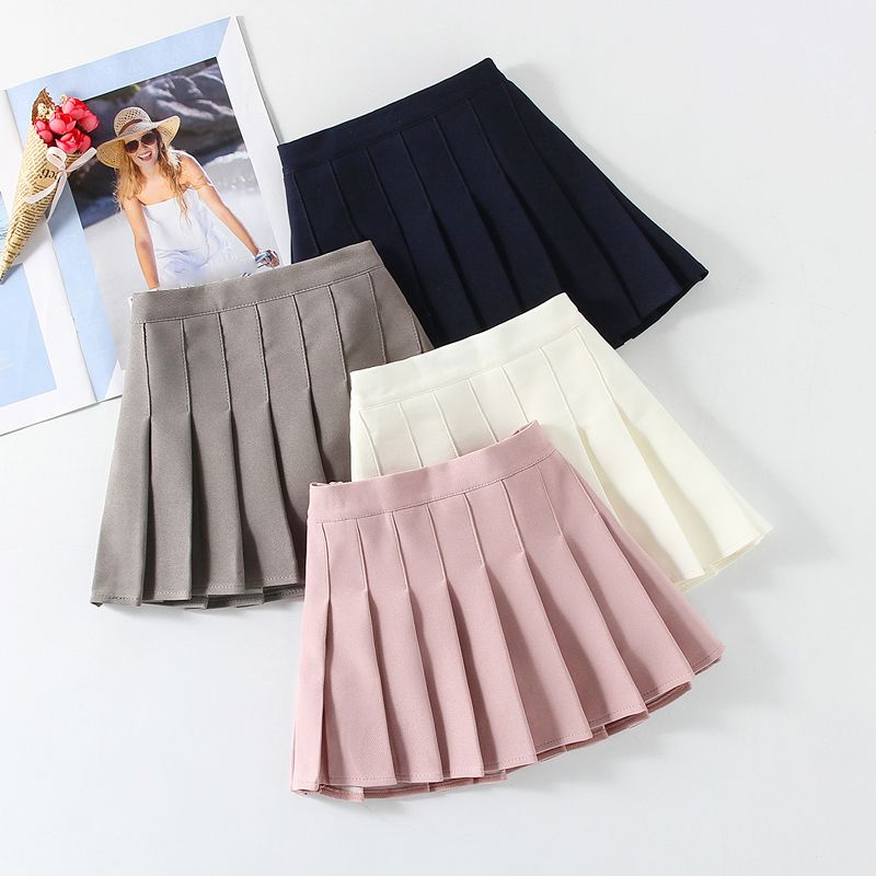 College wind girls pleated skirt skirt primary school students summer baby children jk skirt spring and autumn little girl skirt