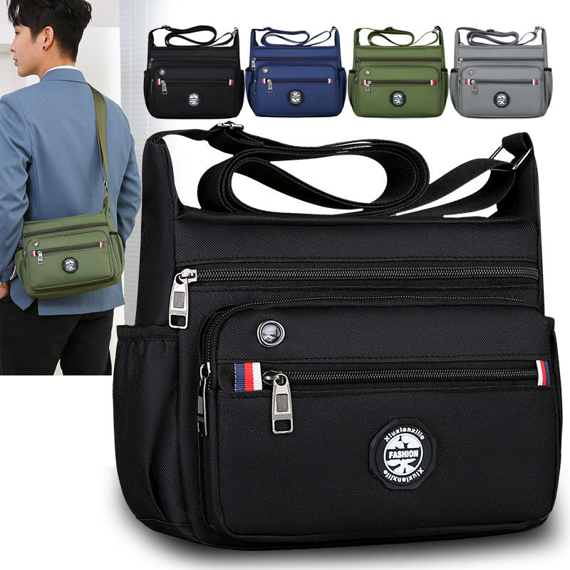 Large-capacity backpack business bag men's construction site crossbody bag men's bag  new multi-pocket shoulder bag