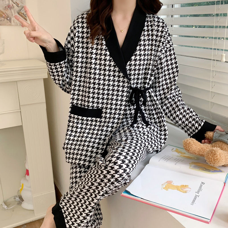 200 catties 300 catties plus fat plus size spring and summer pregnant women postpartum breastfeeding long-sleeved breastfeeding pajamas confinement clothes