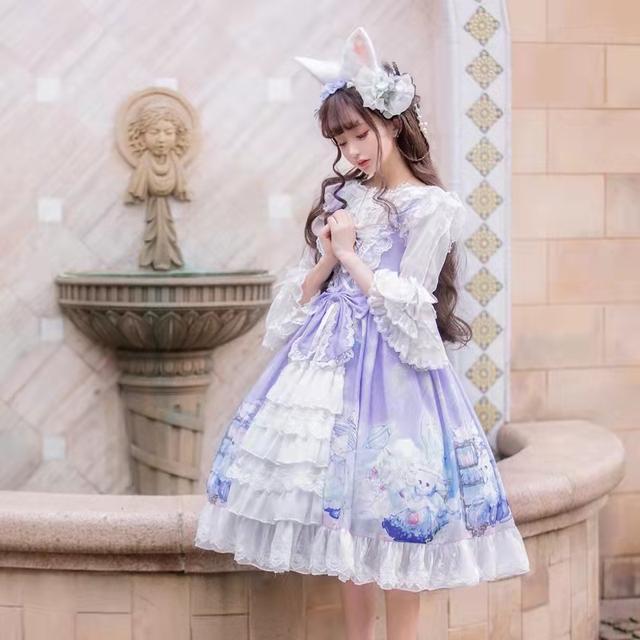 Hanguliang {spot}~Original design dream messenger lolita dress Japanese suspender jsk dress summer dress