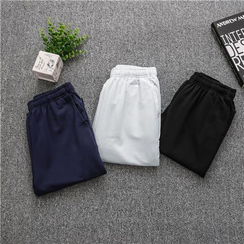 School uniform trousers for primary and middle school students straight black dark blue boys and girls sports casual pants spring and autumn thin section plus velvet