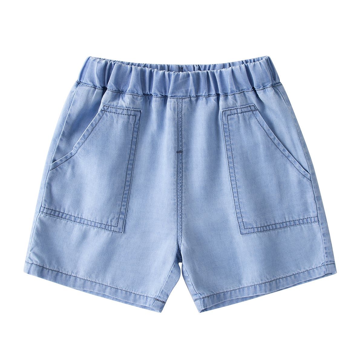 Baby denim shorts summer new baby pants thin section boys foreign style five-point pants summer girls