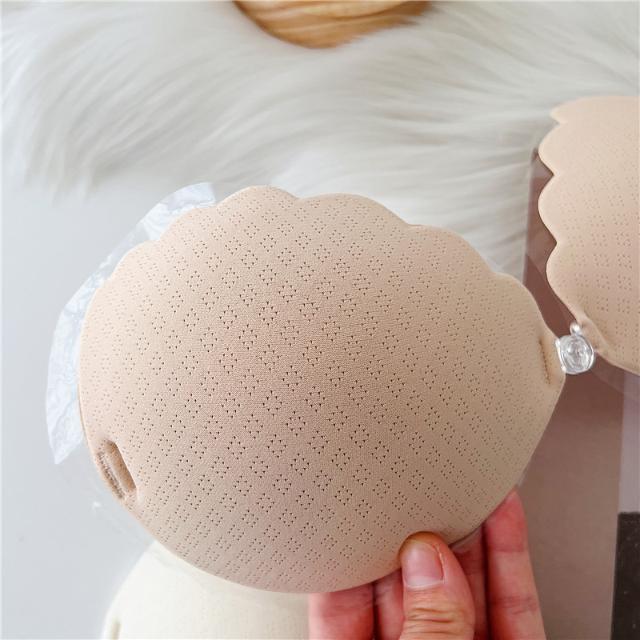 Summer small breast stickers gathered thickened ultra-thick silicone wedding dress bridesmaid straps with breast stickers strapless non-slip anti-fall