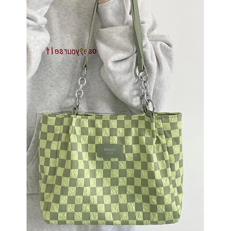 Canvas bag homemade women's bag this year's popular bag women's large capacity 2022 new shoulder bag commuter tote bag