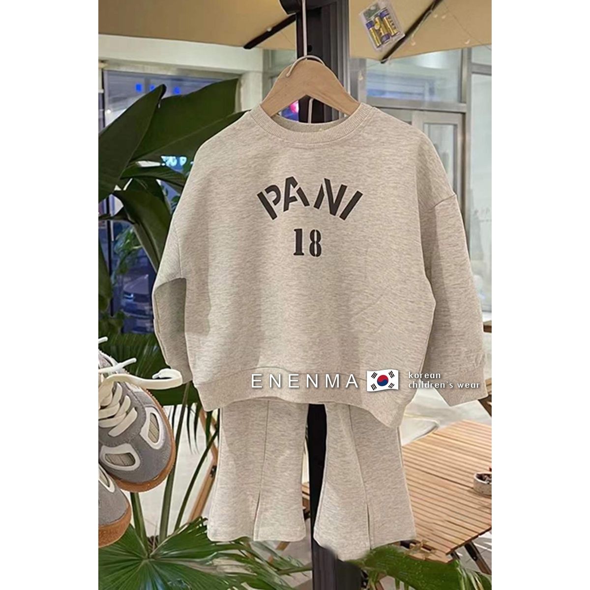 One-piece/two-piece set Korean children's clothing  autumn style girls' fashion letter printing sweater children's foreign style all-match