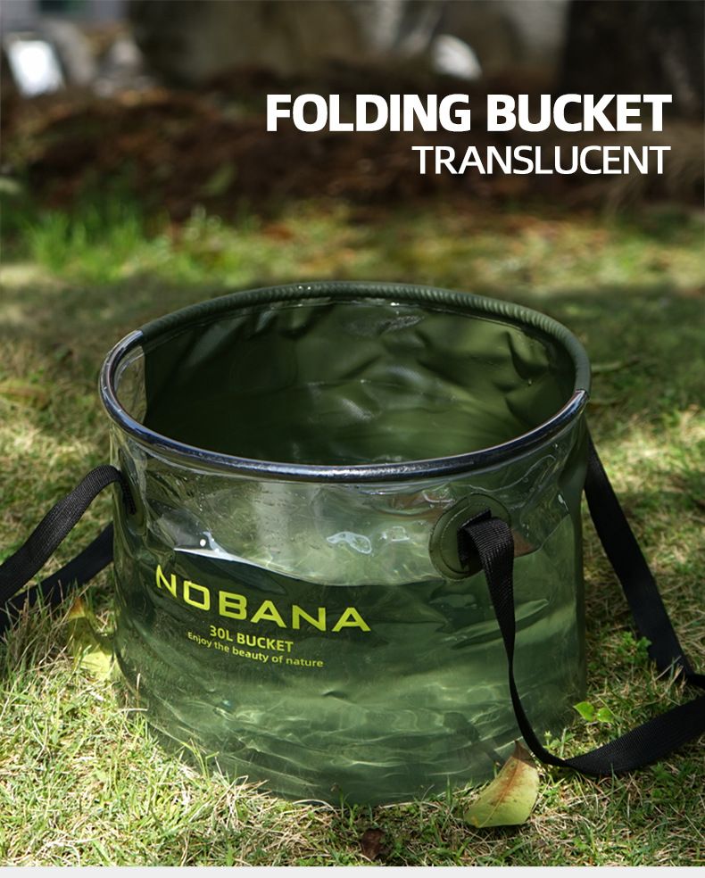 Seau de camping pliable portable pour vaisselle et pêche_voghion.com