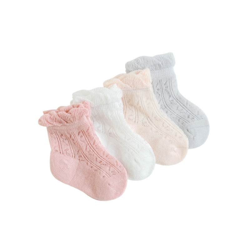 New summer newborn socks ultra-thin baby socks mesh pure cotton boys and girls children's boneless baby socks