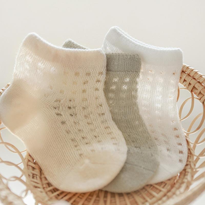 New summer newborn socks ultra-thin baby socks mesh pure cotton boys and girls children's boneless baby socks