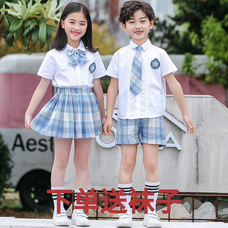 小學生校服套裝班服英倫風學院風男女童兒童JK制服幼兒園園服夏裝