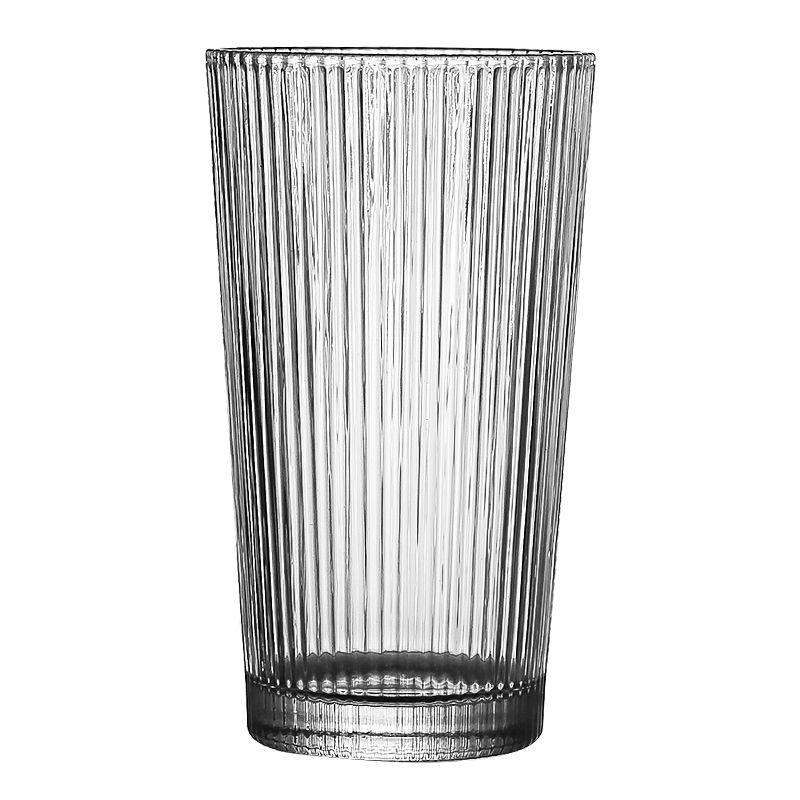 日式ins风长岛玻璃杯网红条形冰风vintage透明竖杯子创意竖纹杯