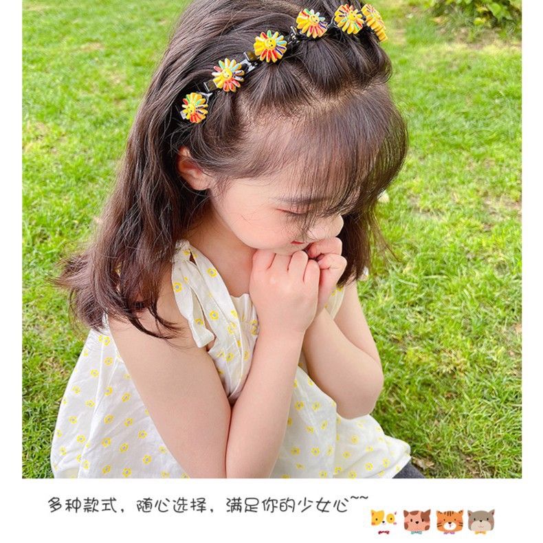 (2 packs) Children's headband cute braided hair accessories Internet celebrity princess little girl hairpin girls broken hair hairpin