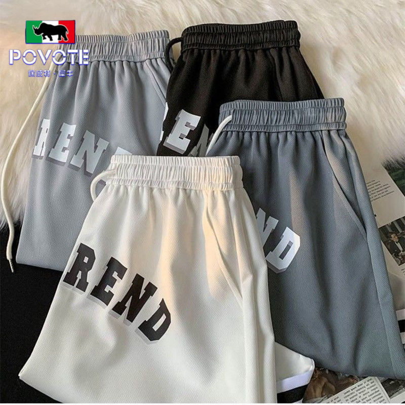 Summer new basketball American shorts men's thin section loose sports five-point pants trendy high street casual pants