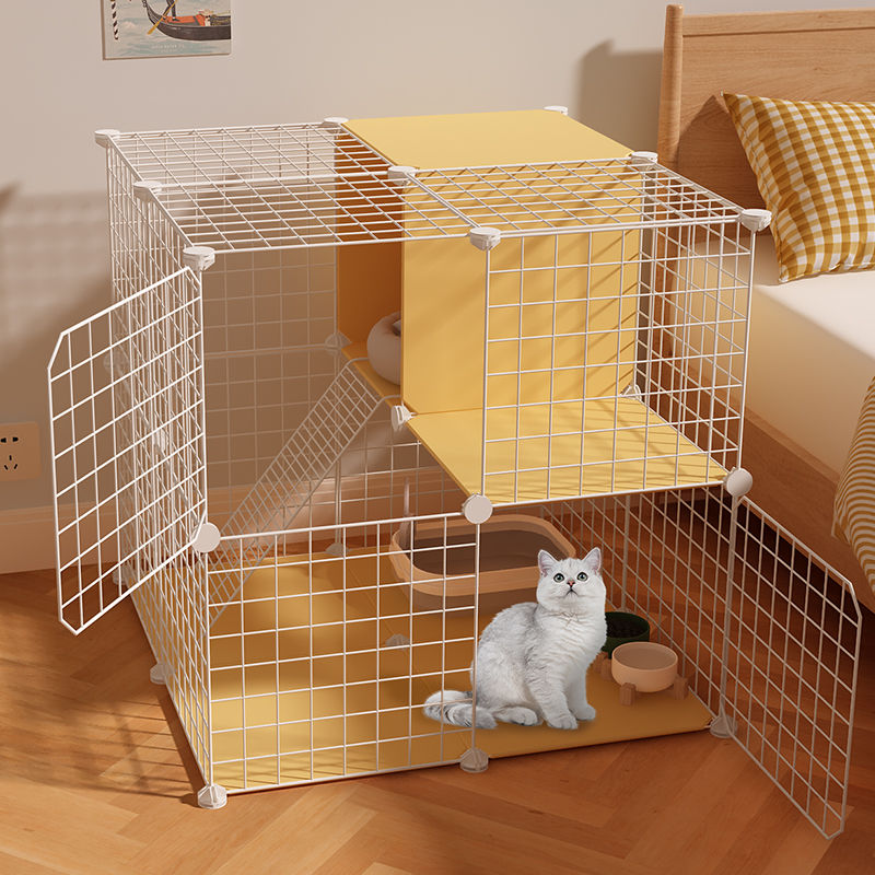 猫笼子家用室内猫屋别墅超大自由空间猫咪窝房子别墅幼猫笼子猫窝