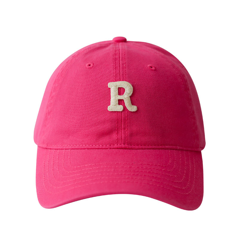 Rose red hat Korea Dongdaemun pink baseball cap girl girl cute soft top cap empty top hat tide