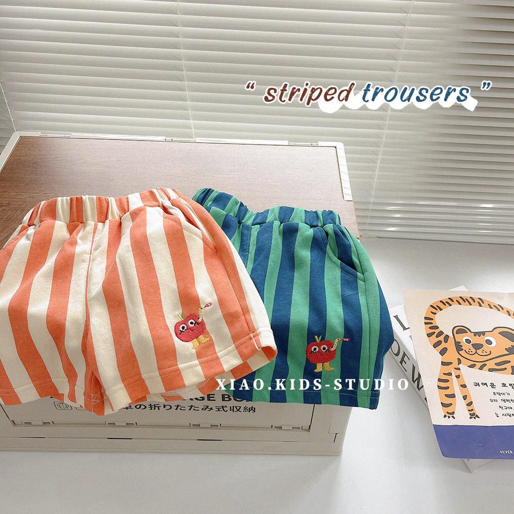 2023 summer color striped shorts Korean version casual shorts children's trendy shorts comfortable trendy summer new style