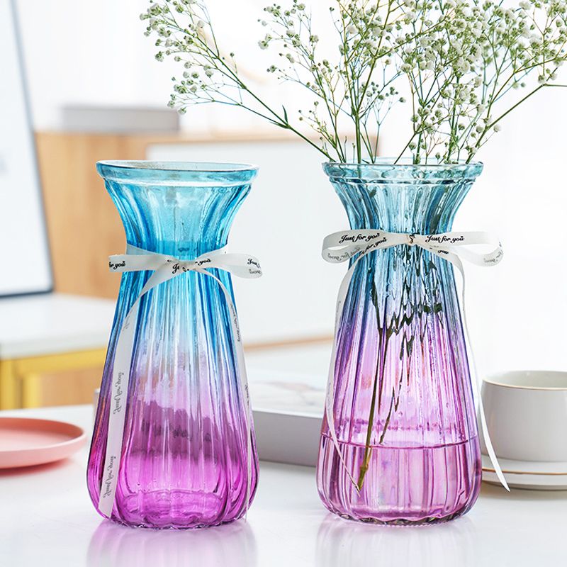 加厚玻璃花瓶大号富贵竹百合水培植物鲜玻璃花瓶客厅插花桌面摆件