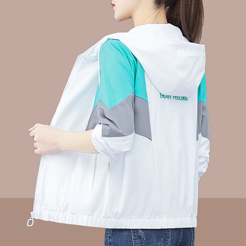 Hooded sun protection clothing women's thin section 2023 new breathable large size Korean version loose sun protection clothing fashion jacket tide