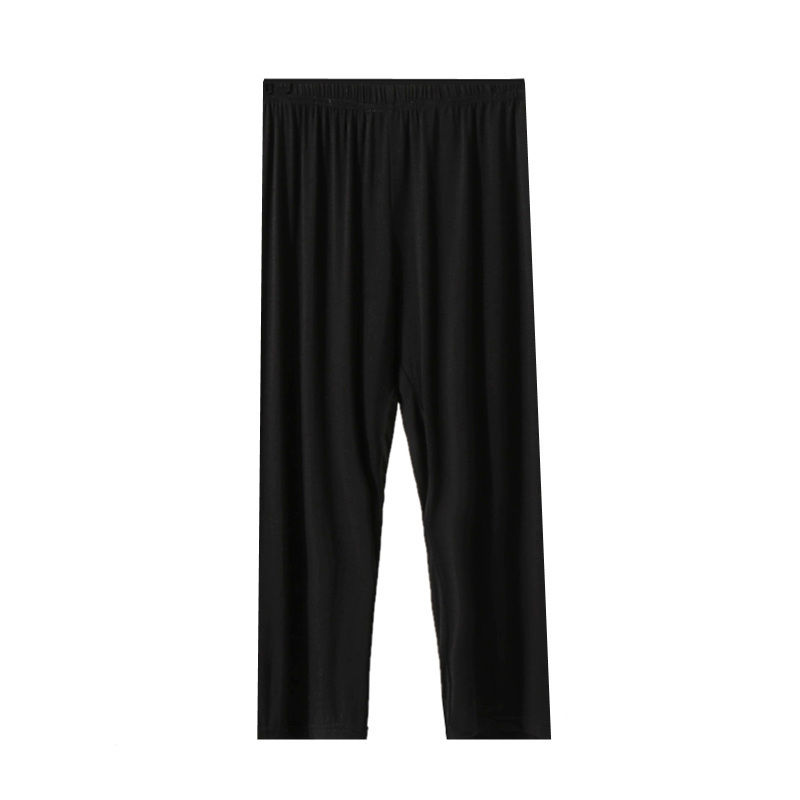 Modal leggings women's summer thin anti-light wearing tights high waist large size thin pencil cropped pants