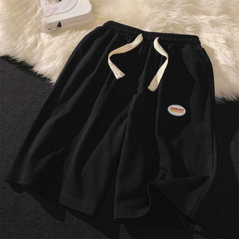 100% non-pill shorts female students Korean version loose all-match trendy casual five-point pants ins summer thin section