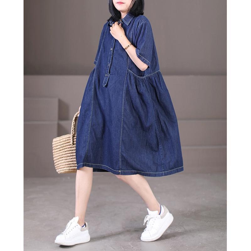 大碼女裝夏裝高級感炸街連衣裙夏季寬鬆文藝牛仔裙jmshop裙子女夏