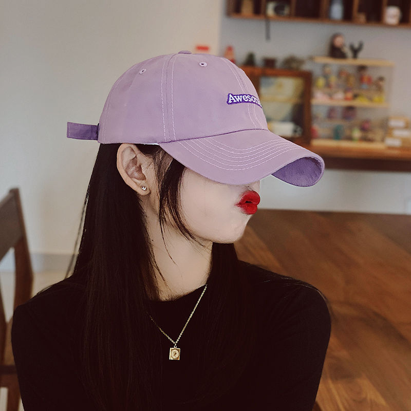 Awesome thin section sunscreen sunshade hat women's Korean version baseball cap show face small ins peaked cap summer tide brand