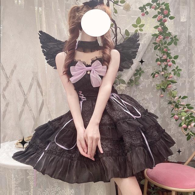 Han Mushroom Cool {spot}~factory original design Lolita little devil dress dark gothic jsk suspender dress