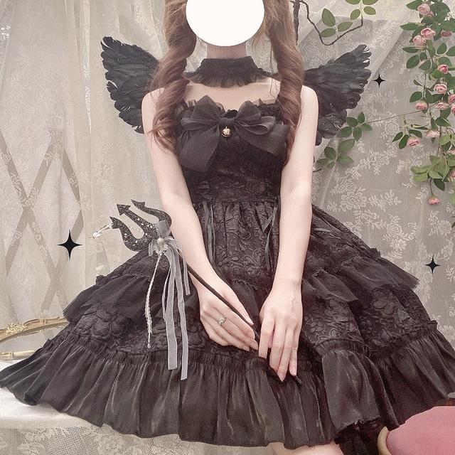 Han Mushroom Cool {spot}~factory original design Lolita little devil dress dark gothic jsk suspender dress