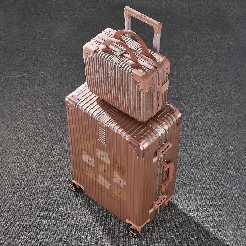 新款行李箱女潮流卡通子母箱旅行密码箱加厚结实耐用拉杆箱男20寸