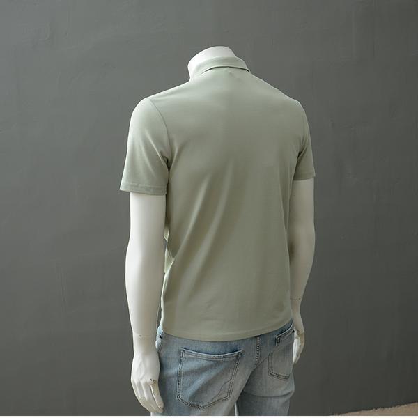 polo衫男士短袖t恤全棉原创设计轻奢印花个性夏季新款翻领保罗衫