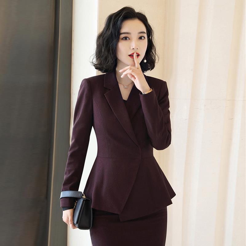 Small blazer women's formal wear, fashionable, high-end professional wear suit, female beautician work clothes for women