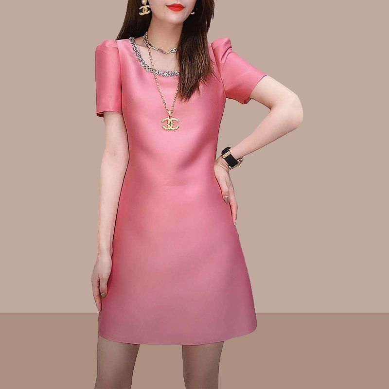 Large size temperament dress summer dress 2023 new high-end women's clothing noble fashion foreign style amazing thin skirt