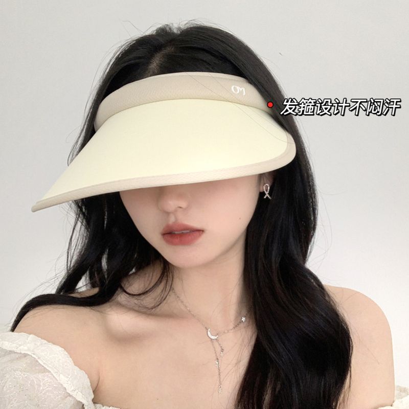 Korean version of summer without top UV sunshade UV sun hat empty top hat female cycling outdoor face sun hat