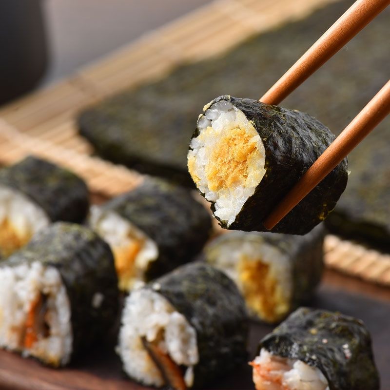 批发寿司专用海苔片大片装即食做紫菜包饭饭团的材料食材商用