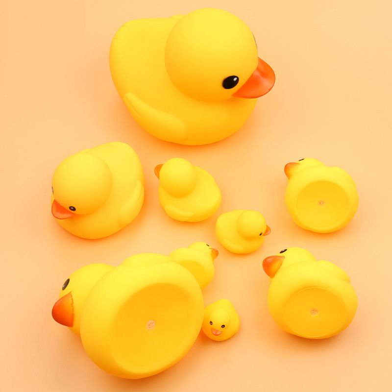 不进水小黄鸭洗澡玩具婴儿戏水小鸭子游泳池飘浮鸭子宝宝浴室玩水