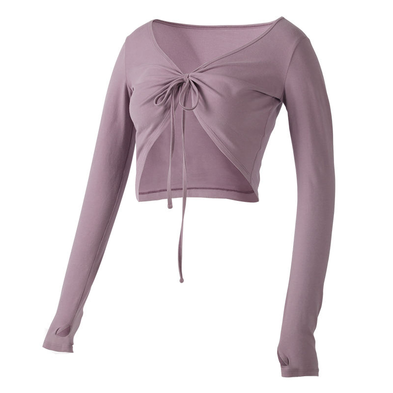 Dance clothing jacket female spring and autumn short section long-sleeved outer wear ballet practice clothing adult figure gymnastics clothing