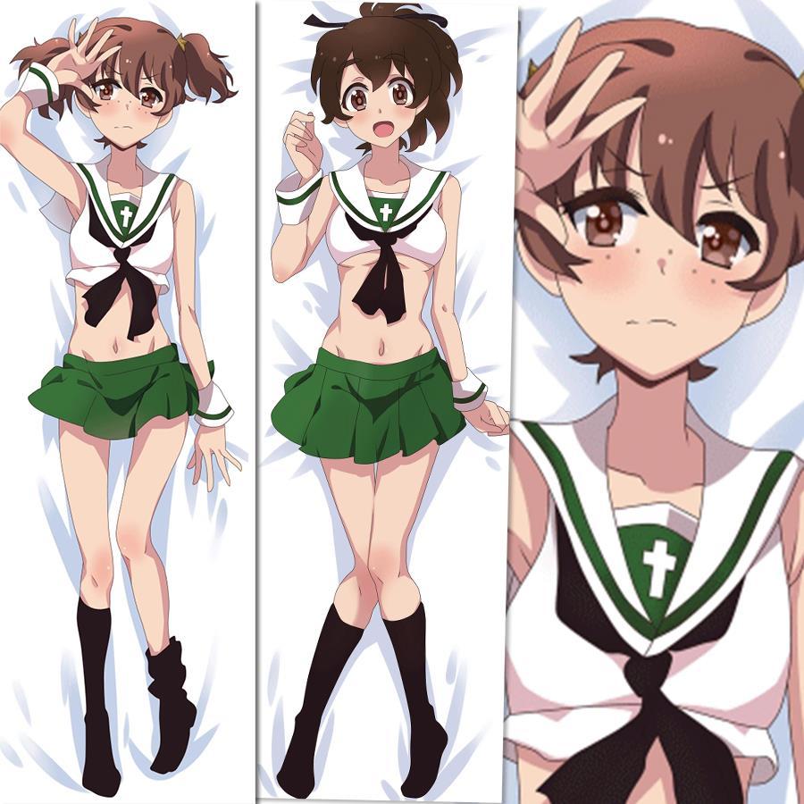 少女与战车小山柚子西住真穗大吉岭成人宅男萝莉动漫长条等身抱枕