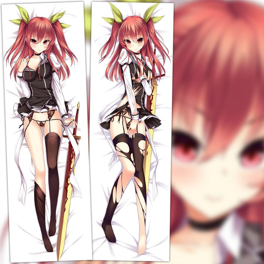 动漫 双面等身抱枕 落第骑士英雄谭 史黛菈 靠枕方枕 2wt 桃皮绒