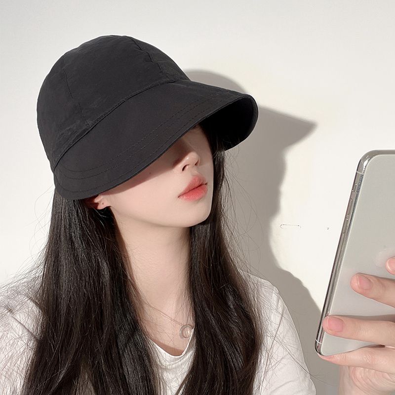 Zhao Lusi's same style fisherman hat women's summer anti-UV sun hat without makeup face-covering sun hat ins trend