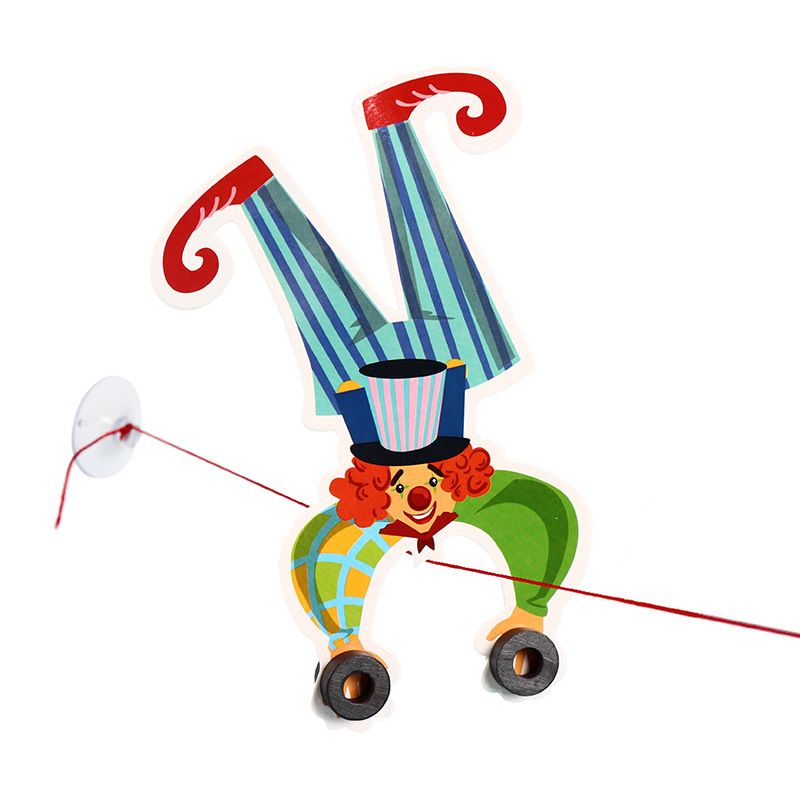 DIY小丑走钢丝 物理平衡幼儿童小学生科技小制作科学实验器材玩具