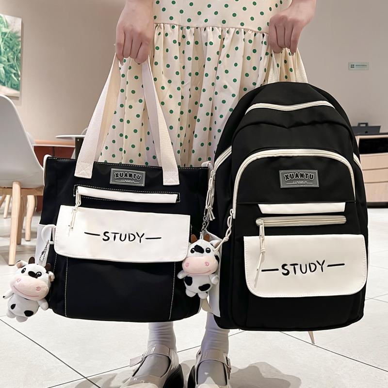 Schoolbag female summer junior high school student middle school student girl backpack campus primary school student third to sixth grade high school backpack