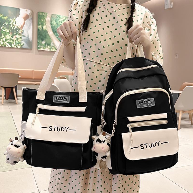 Schoolbag female summer junior high school student middle school student girl backpack campus primary school student third to sixth grade high school backpack