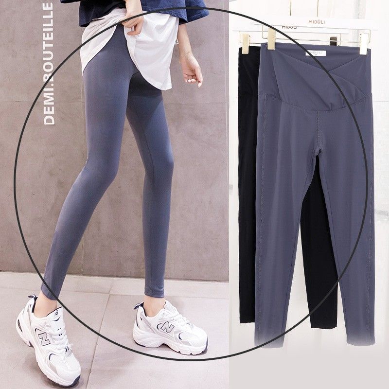 Maternity leggings, spring and autumn style outer yoga pants, shark pants, trousers, internet celebrity suit, summer thin belly-supporting pants