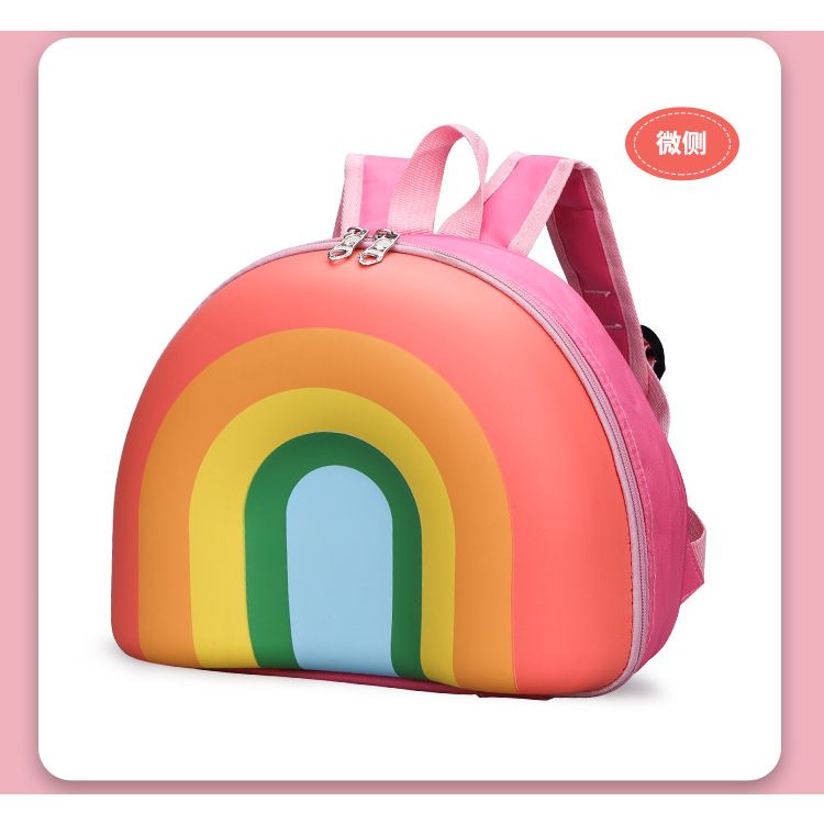 韩版彩虹儿童背包幼儿园书包甜甜圈3-5岁6男女孩可爱双肩包幼儿园