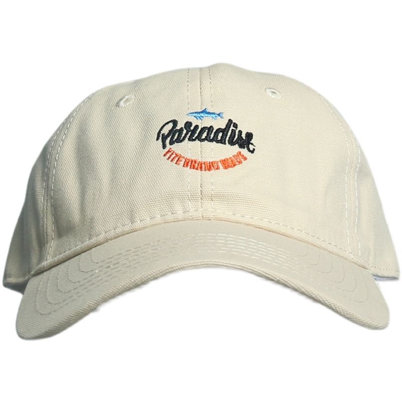 American retro baseball cap male and female white soft top peaked cap Ins trend tide brand hip-hop hat sun visor tide